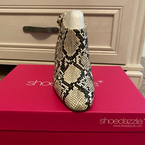 Snakeskin Booties (Never Worn!) - Picture 2 of 5